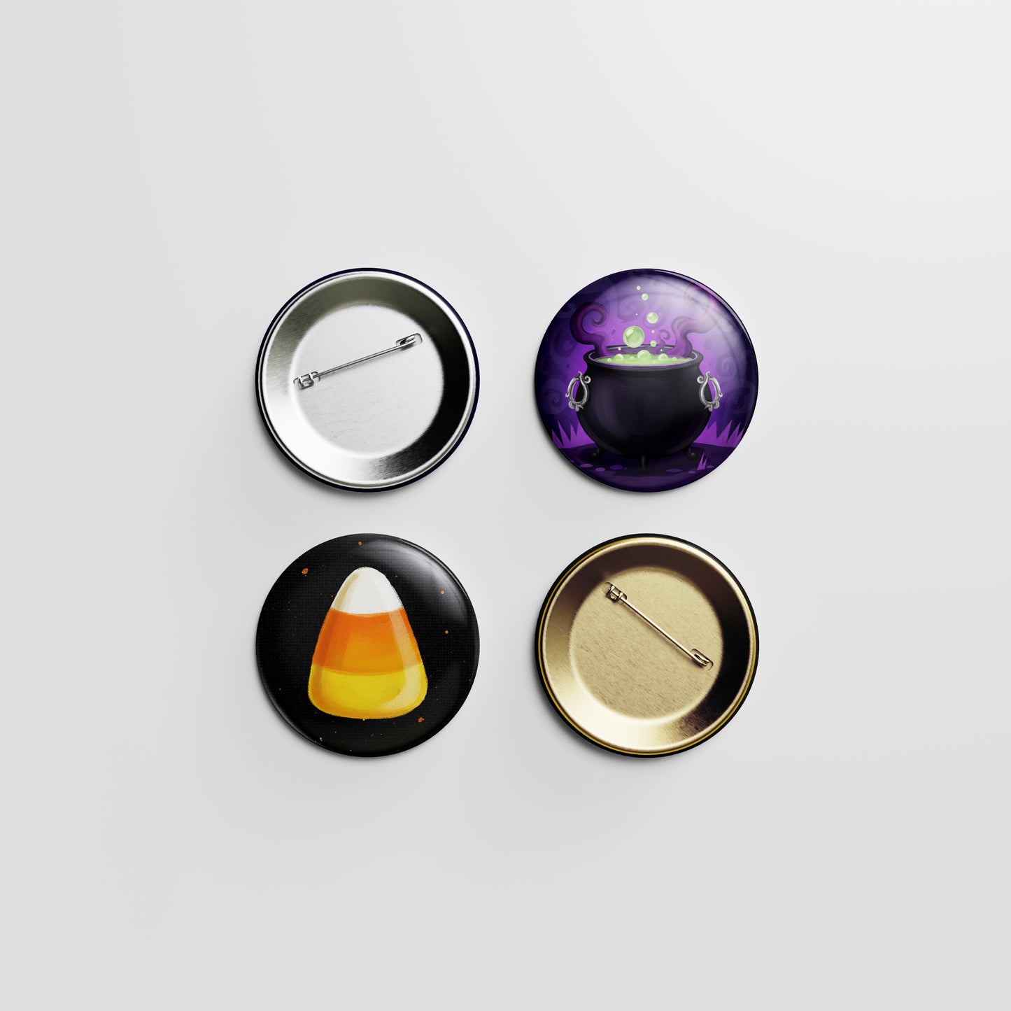 Bubbling Cauldron Button Pin โ Potion Pop