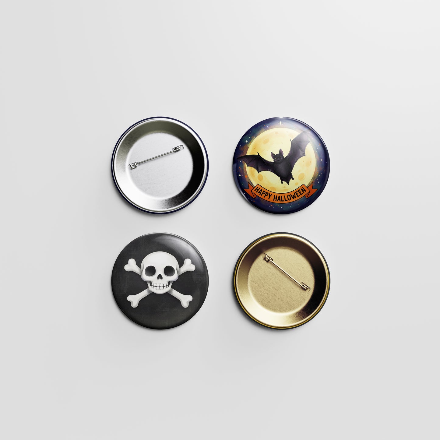 Flying Bat Button Pin β Night Sky Soar