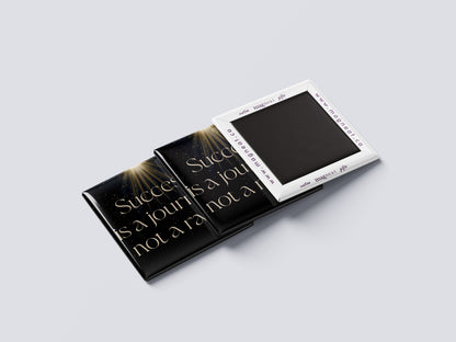 Motivational Magnet Badge – Success Is a Journey, Not a Race
