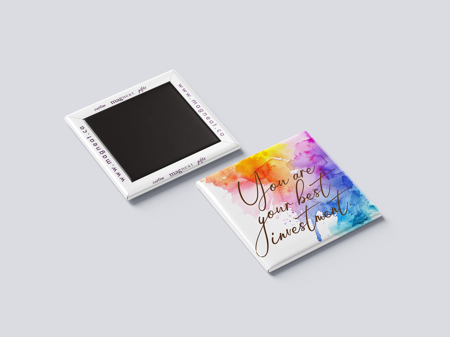 Motivational Magnet Badge – You Are Your Best Investment