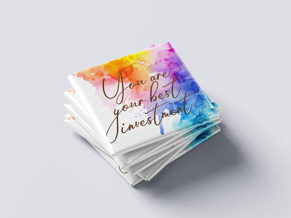 Motivational Magnet Badge – You Are Your Best Investment