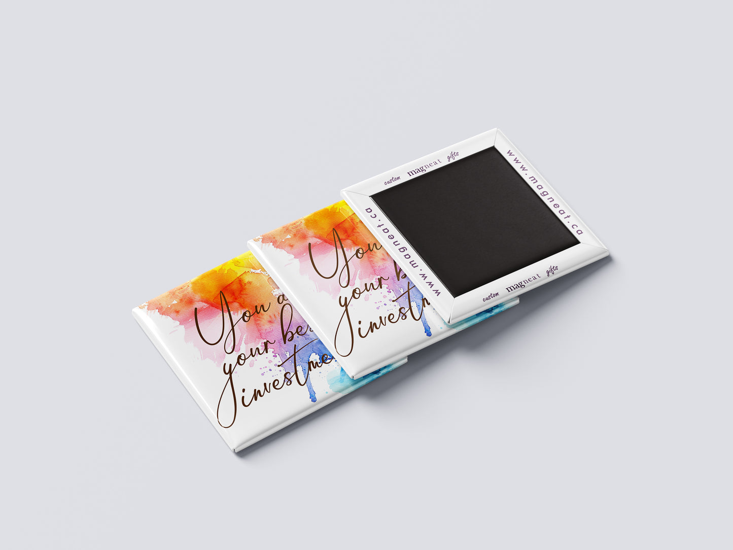 Motivational Magnet Badge – You Are Your Best Investment