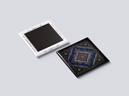 Azerbaijani Blue Carpet Ornament Magnet