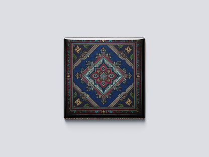 Azerbaijani Blue Carpet Ornament Magnet