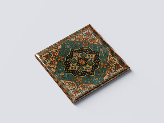 Azerbaijani Green Carpet Ornament Magnet