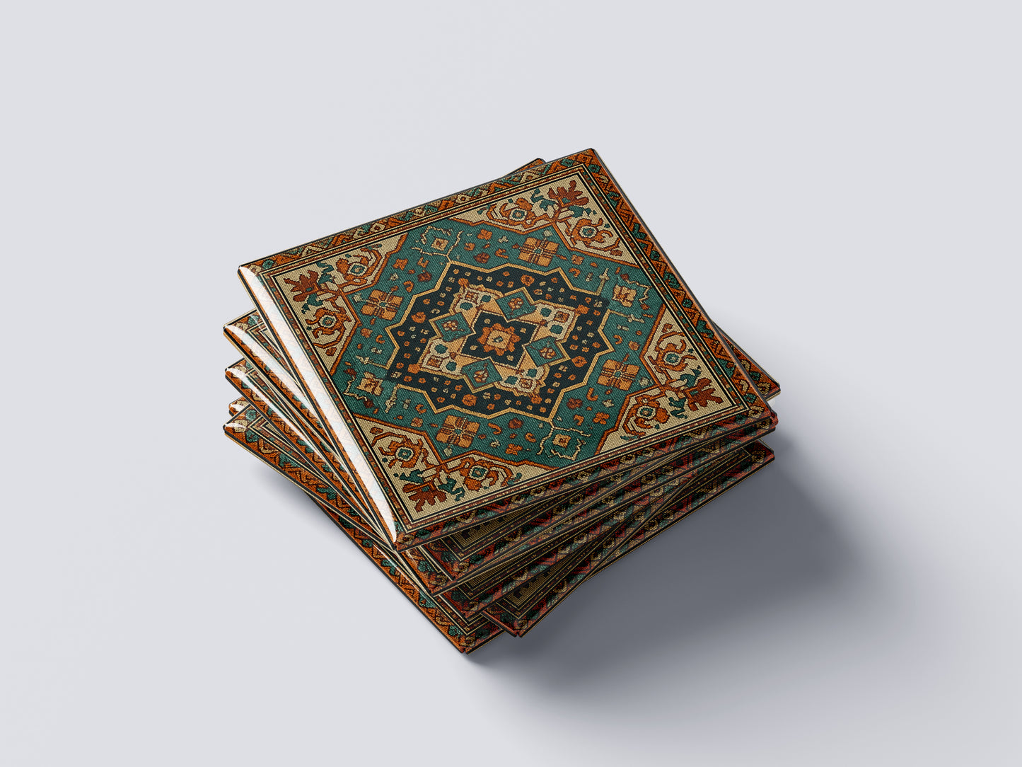 Azerbaijani Green Carpet Ornament Magnet