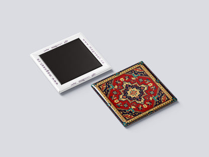 Azerbaijani Red Carpet Ornament Magnet