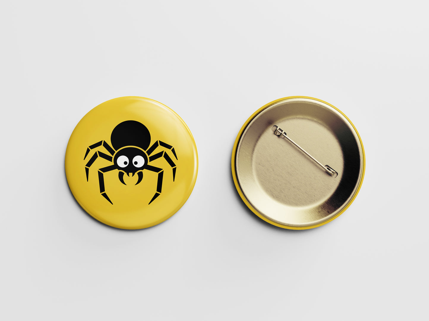Black Spider Button Pin – Creepy‑Cute Crawl