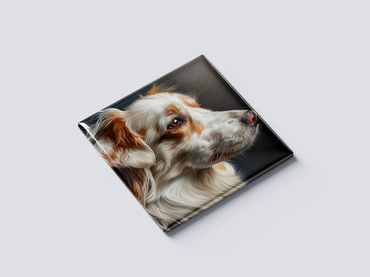 Custom Dog Portrait Magnet – Side View