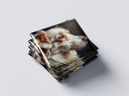 Custom Dog Portrait Magnet – Side View