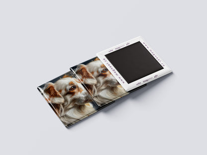 Custom Dog Portrait Magnet – Side View