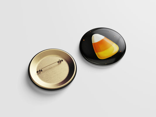 Candy Corn Button Pin – Sweet Halloween Treat