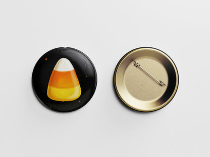 Candy Corn Button Pin – Sweet Halloween Treat
