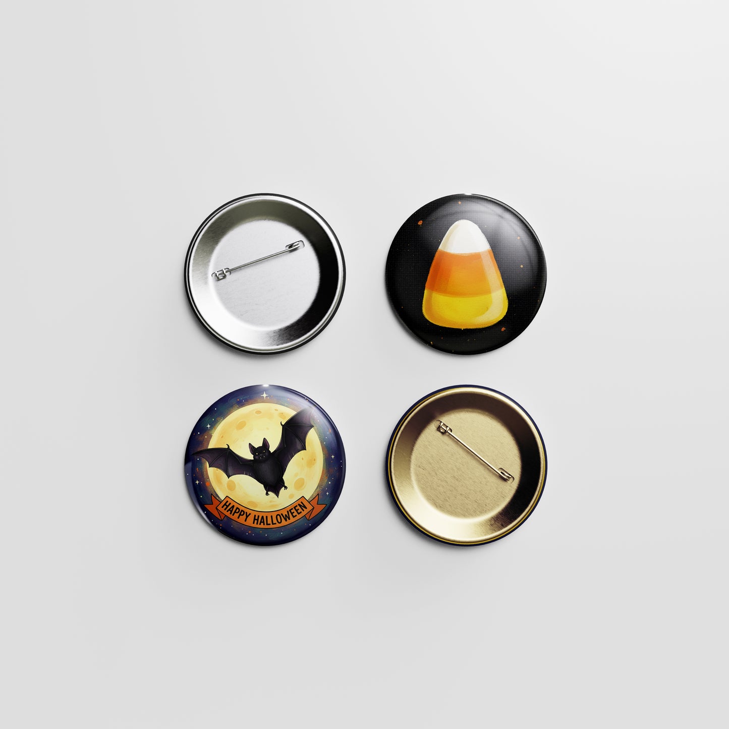 Candy Corn Button Pin – Sweet Halloween Treat