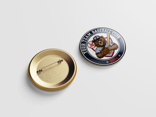 “Your Favorite Team” Baseball Button Pin