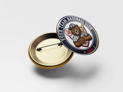 “Your Favorite Team” Baseball Button Pin