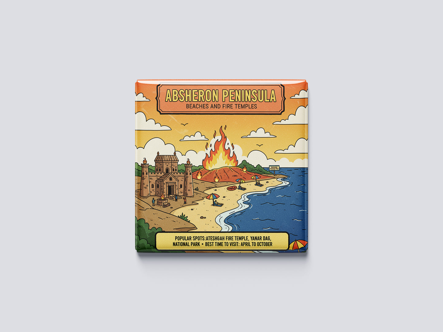 Absheron Peninsula: Beaches and Fire Temples - Absheron Magnet