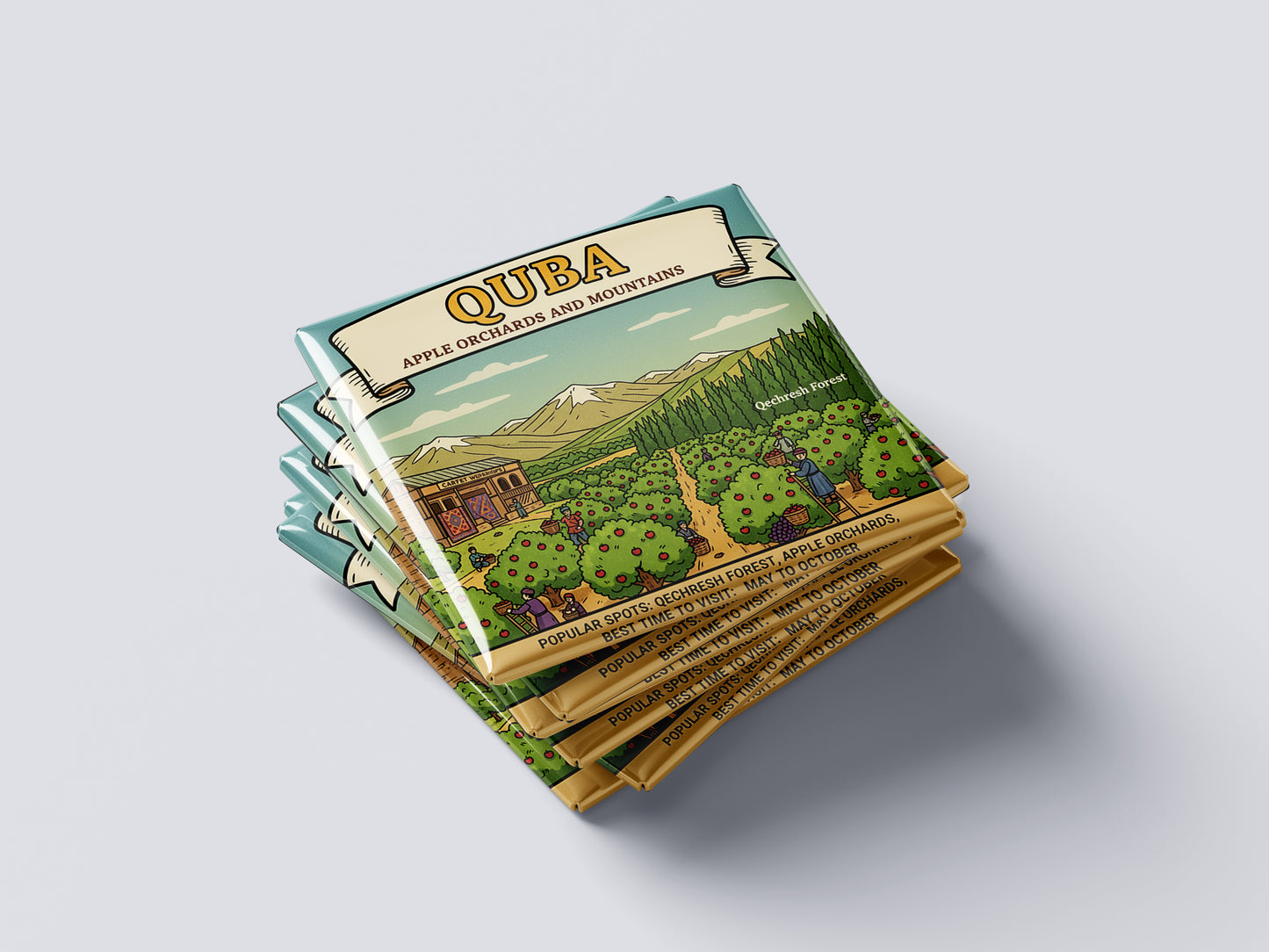 Quba: Apple Orchards and Mountains - Quba Magnet